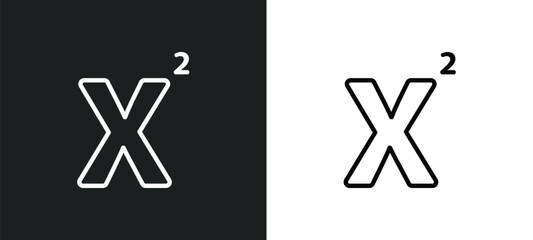 Poster - superscript icon isolated in white and black colors. superscript outline vector icon from user interface collection for web, mobile apps and ui.