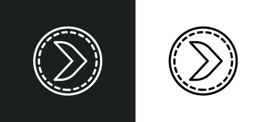 Poster - right button icon isolated in white and black colors. right button outline vector icon from user interface collection for web, mobile apps and ui.