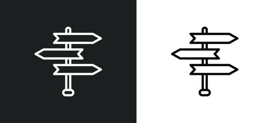 Poster - road icon isolated in white and black colors. road outline vector icon from user interface collection for web, mobile apps and ui.