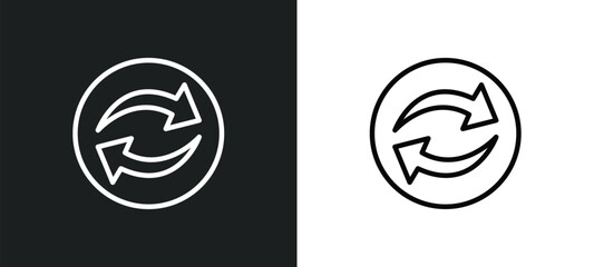 Poster - continuous icon isolated in white and black colors. continuous outline vector icon from user interface collection for web, mobile apps and ui.
