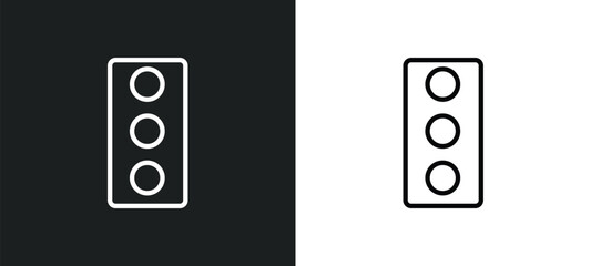 Poster - car traffic icon isolated in white and black colors. car traffic outline vector icon from transport collection for web, mobile apps and ui.
