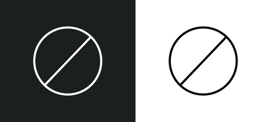Poster - no entry icon isolated in white and black colors. no entry outline vector icon from traffic signs co