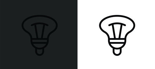 Poster - bulb icon isolated in white and black colors. bulb outline vector icon from technology collection for web, mobile apps and ui.