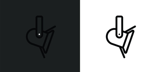Poster - spotlights icon isolated in white and black colors. spotlights outline vector icon from technology collection for web, mobile apps and ui.