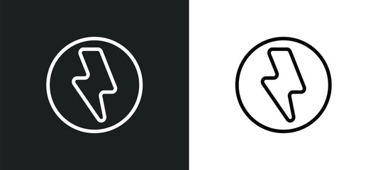 Poster - green flash icon isolated in white and black colors. green flash outline vector icon from technology collection for web, mobile apps and ui.
