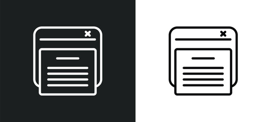 Poster - declarations icon isolated in white and black colors. declarations outline vector icon from technology collection for web, mobile apps and ui.