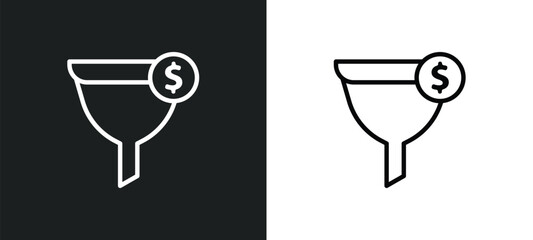 Aufkleber - conversion icon isolated in white and black colors. conversion outline vector icon from technology collection for web, mobile apps and ui.