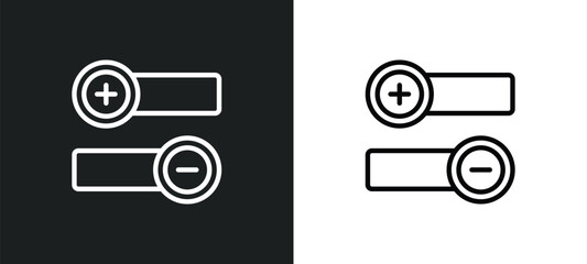 Poster - pros and cons icon isolated in white and black colors. pros and cons outline vector icon from social media marketing collection for web, mobile apps ui.