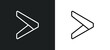 is greater than icon isolated in white and black colors. is greater than outline vector icon from signs collection for web, mobile apps and ui.