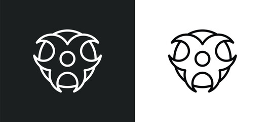 Poster - toxic warning icon isolated in white and black colors. toxic warning outline vector icon from signs 