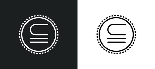 Poster - is not a sub icon isolated in white and black colors. is not a sub outline vector icon from signs collection for web, mobile apps and ui.