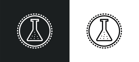 Poster - chemical products icon isolated in white and black colors. chemical products outline vector icon from signs collection for web, mobile apps and ui.