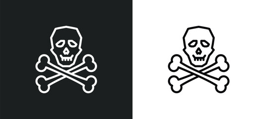 Poster - death icon isolated in white and black colors. death outline vector icon from signs collection for web, mobile apps and ui.
