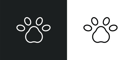 Poster - pet icon isolated in white and black colors. pet outline vector icon from signs collection for web, mobile apps and ui.