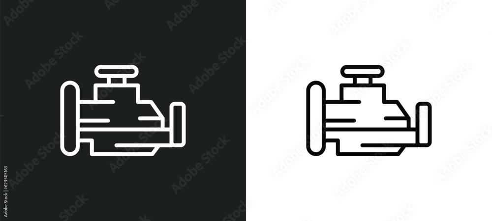 malfunction indicador icon isolated in white and black colors ...
