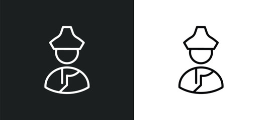 Poster - mongolian icon isolated in white and black colors. mongolian outline vector icon from shapes collection for web, mobile apps and ui.
