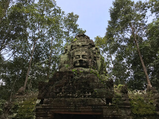 Bayon temple faces, Angkor Wat, Cambodia 