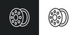 bobbin icon isolated in white and black colors. bobbin outline vector icon from sew collection for web, mobile apps and ui.