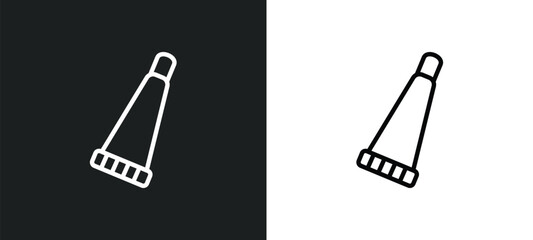 Poster - glue stick icon isolated in white and black colors. glue stick outline vector icon from sew collection for web, mobile apps and ui.