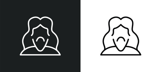 Poster - jesus icon isolated in white and black colors. jesus outline vector icon from religion collection fo