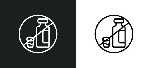 Poster - forbidden foods icon isolated in white and black colors. forbidden foods outline vector icon from religion collection for web, mobile apps and ui.