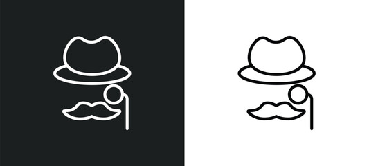 Poster - sir icon isolated in white and black colors. sir outline vector icon from people collection for web, mobile apps and ui.