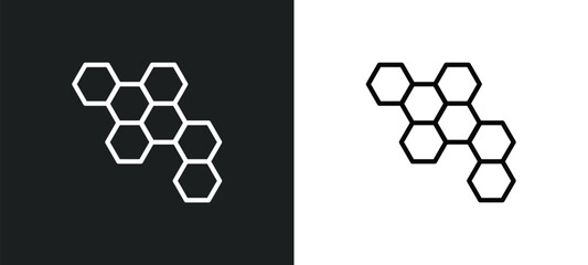 Poster - chemical structure icon isolated in white and black colors. chemical structure outline vector icon from nature collection for web, mobile apps and ui.