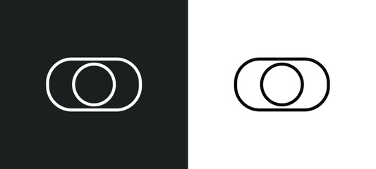 Poster - rec icon isolated in white and black colors. rec outline vector icon from music and media collection for web, mobile apps and ui.
