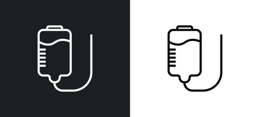 Poster - plasma icon isolated in white and black colors. plasma outline vector icon from medical collection for web, mobile apps and ui.