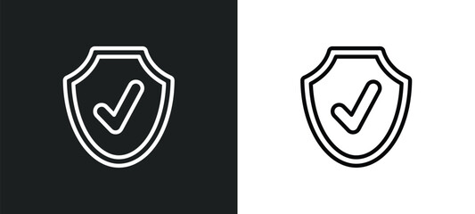 Poster - antivirus icon isolated in white and black colors. antivirus outline vector icon from internet security collection for web, mobile apps and ui.
