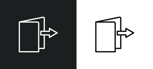 Poster - check out icon isolated in white and black colors. check out outline vector icon from hotel and restaurant collection for web, mobile apps and ui.