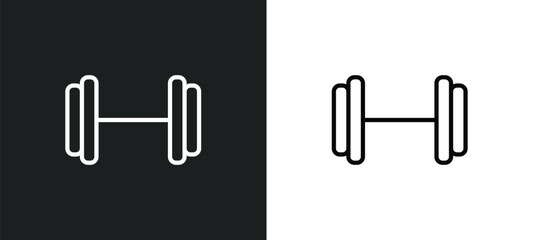 Poster - gym icon isolated in white and black colors. gym outline vector icon from health and medical collection for web, mobile apps and ui.