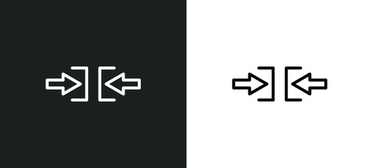 Poster - constraint icon isolated in white and black colors. constraint outline vector icon from geometric figure collection for web, mobile apps and ui.