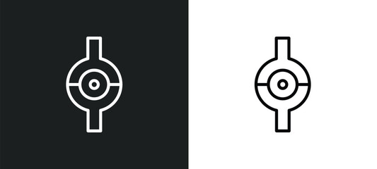 Poster - joint icon isolated in white and black colors. joint outline vector icon from geometric figure collection for web, mobile apps and ui.