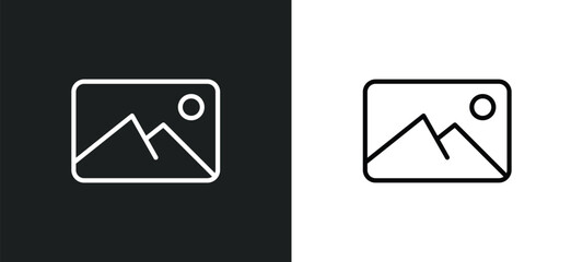 Poster - background icon isolated in white and black colors. background outline vector icon from geometric figure collection for web, mobile apps and ui.
