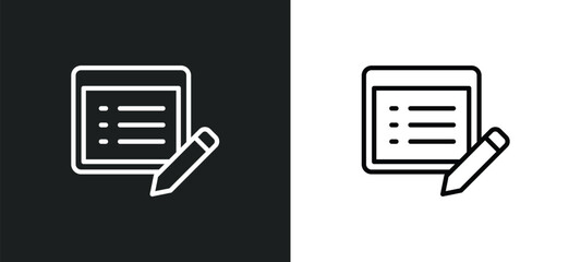 Poster - properties icon isolated in white and black colors. properties outline vector icon from geometry collection for web, mobile apps and ui.
