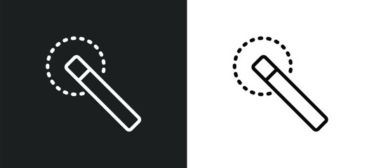 Poster - quick selection icon isolated in white and black colors. quick selection outline vector icon from geometry collection for web, mobile apps and ui.