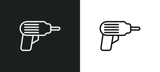 Poster - perforator icon isolated in white and black colors. perforator outline vector icon from general collection for web, mobile apps and ui.