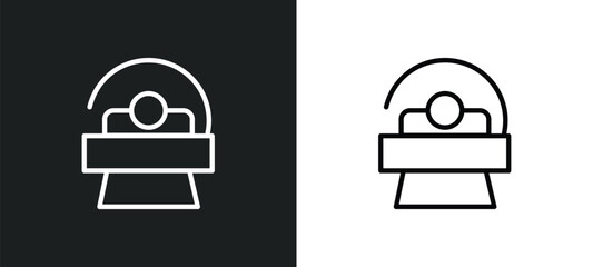 Poster - solarium icon isolated in white and black colors. solarium outline vector icon from general collection for web, mobile apps and ui.