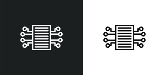 Fototapete - smart contract icon isolated in white and black colors. smart contract outline vector icon from general collection for web, mobile apps and ui.