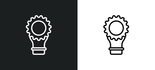 Aufkleber - fintech innovation icon isolated in white and black colors. fintech innovation outline vector icon f