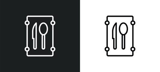 Poster - restaurant icon isolated in white and black colors. restaurant outline vector icon from food collect