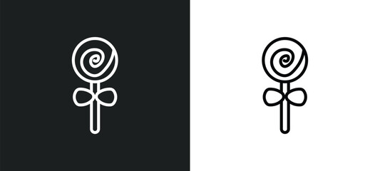 Poster - jawbreaker icon isolated in white and black colors. jawbreaker outline vector icon from food collection for web, mobile apps and ui.