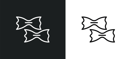 Poster - pasta icon isolated in white and black colors. pasta outline vector icon from food collection for web, mobile apps and ui.