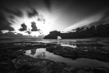 Wall Mural - Blackwhite landscape photos at Bintan Island Indonesia