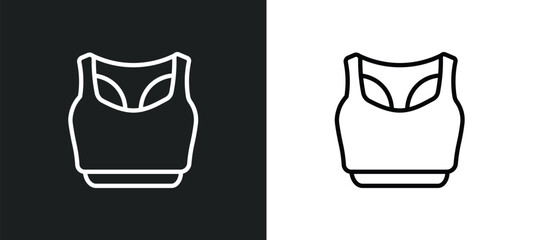 Poster - sportswear icon isolated in white and black colors. sportswear outline vector icon from fashion collection for web, mobile apps and ui.