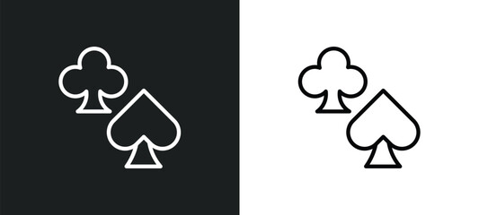 Poster - poker icon isolated in white and black colors. poker outline vector icon from arcade collection for web, mobile apps and ui.
