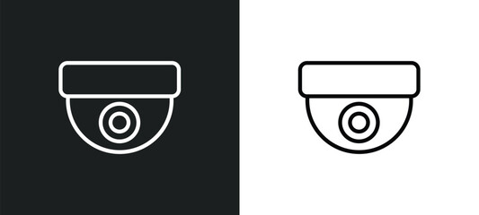 Poster - cctv icon isolated in white and black colors. cctv outline vector icon from electrian connections collection for web, mobile apps and ui.