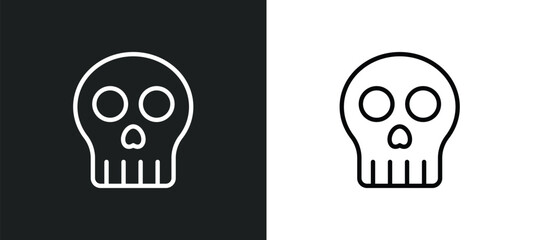 Poster - yorick icon isolated in white and black colors. yorick outline vector icon from education collection for web, mobile apps and ui.