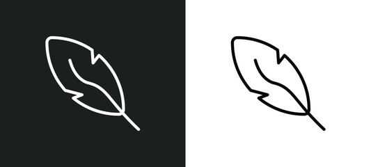 Poster - quill icon isolated in white and black colors. quill outline vector icon from education collection for web, mobile apps and ui.